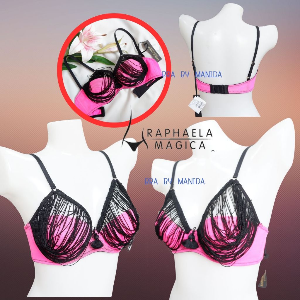 Raphaela magica - RMB077 #ชุดชั้นใน แบรนด์ขายต่างประเทศ มีโครง ฟองน้ำบาง มีช่องใสฟองน้ำเสริม ราคา 12