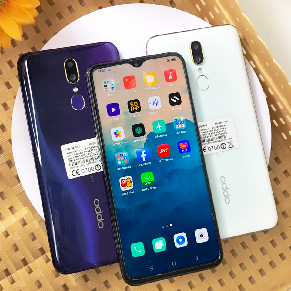 มือถือ ออปโป้ F11 แรม6+รอม128 GB หน้าจอ 6.5นิ้ว（แถมเคสและฟิลม์กระจก）เอนดอย 9.0 รับประกัน 1ปี