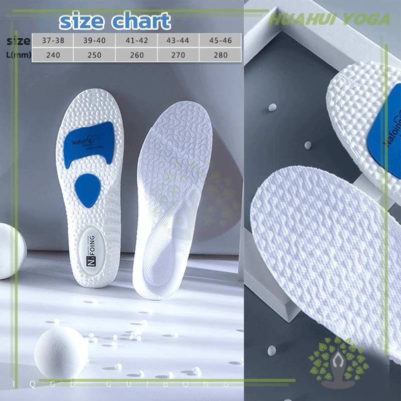 พื้นรองเท้าเบาะลม ซับแรงกระแทกได้ดี รองรับส้นเท้า ยืดหยุ่น ดับกลิ่น สําหรับรองเท้าวิ่ง เล่นกีฬา สําหรับผู้ชาย ผู้หญิง - รูปที่ 6