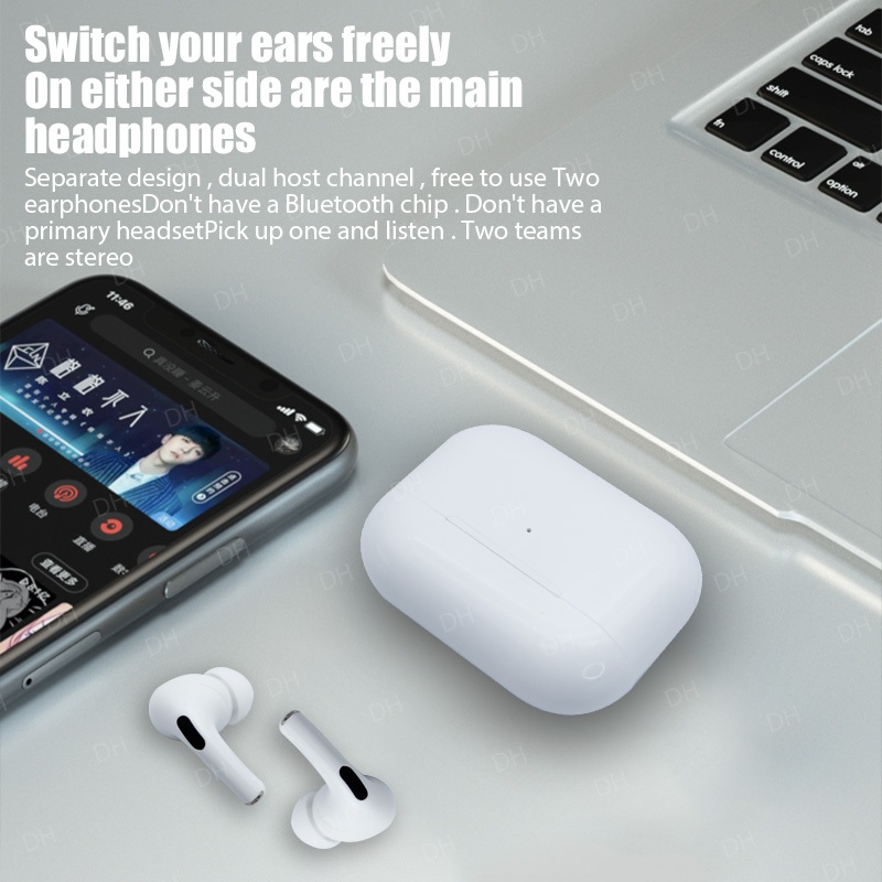 หูฟังไร้สาย Pro 3 Touch ควบคุมการเชื่อมต่อ Bluetooth 5.0 ชุดหูฟังแบบสเตอริโอกันน้ำได้ 9 D หูฟังไร้สายจริงสำหรับ ที่อุดหู
