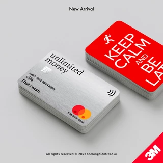 สติกเกอร์ติดบัตรรถไฟฟ้า BTS - MRT - Key Card Sticker - 3m Premium Removable Sticker