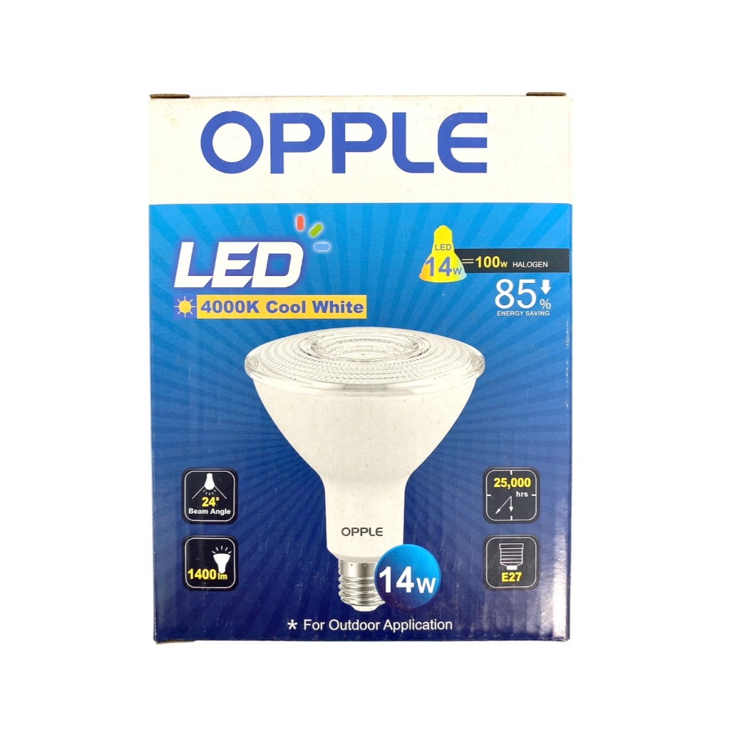 Opple หลอด LED PAR38 Outdoor 14W 4000K 24D