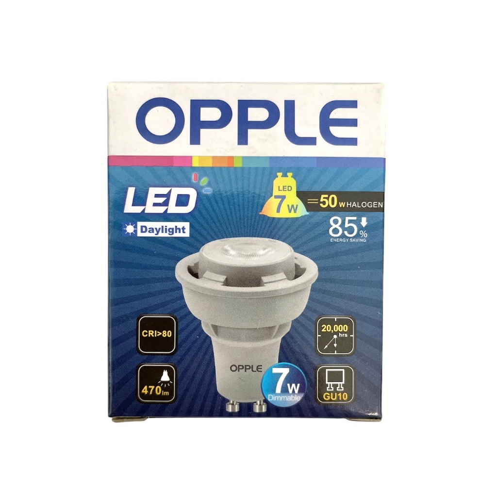 Opple หลอด LED Ecomax GU10 7-50W 5700K 24D DIM