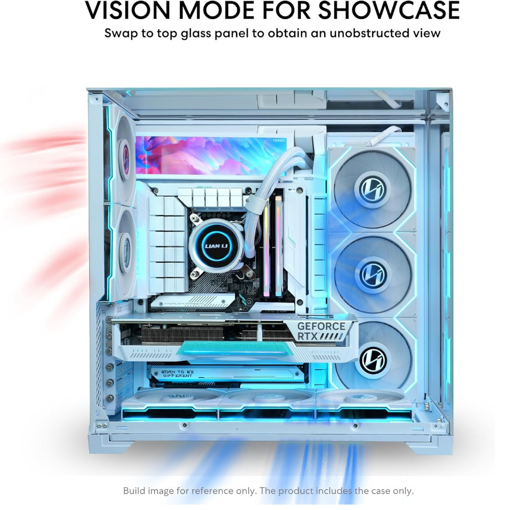 Lian Li O11 Vision Compact Mid Tower Case with TG Black / White ราคา ถูกที่สุด ดีลบีเคเค แกลเลอรีภาพที่ 8