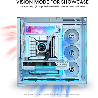 Lian Li O11 Vision Compact Mid Tower Case with TG Black / White