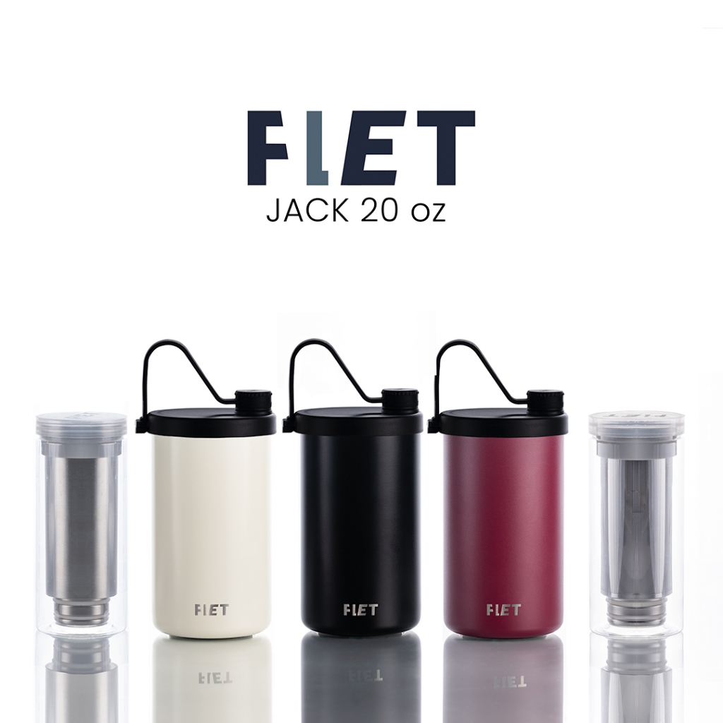 FLET Tumbler JACK 20 oz - แก้วเก็บความเย็น พร้อมแท่งน้ำแข็งแสตนเลส