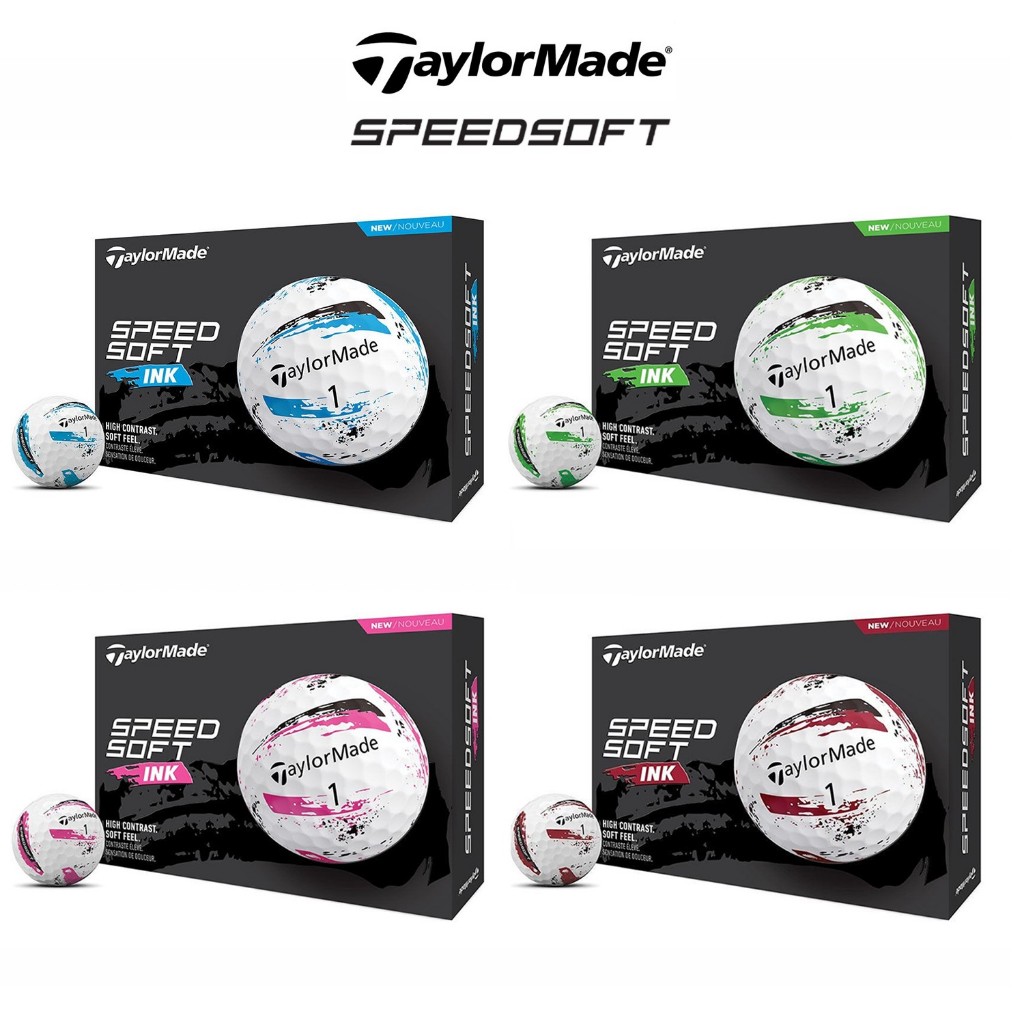 ลูกกอล์ฟ 2 ชั้น TaylorMade SpeedSoft Ink Golf Balls 2 LAYERS รหัสสินค้า V99100-NS