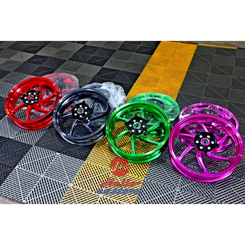 ชุดล้อ หน้าหลัง CNC XMAX 300 2017-2024 ล้อ XMax300 ทั้งแบบไดร์สี และ สีพาวเดอร์โค้ท (Powder Coating)