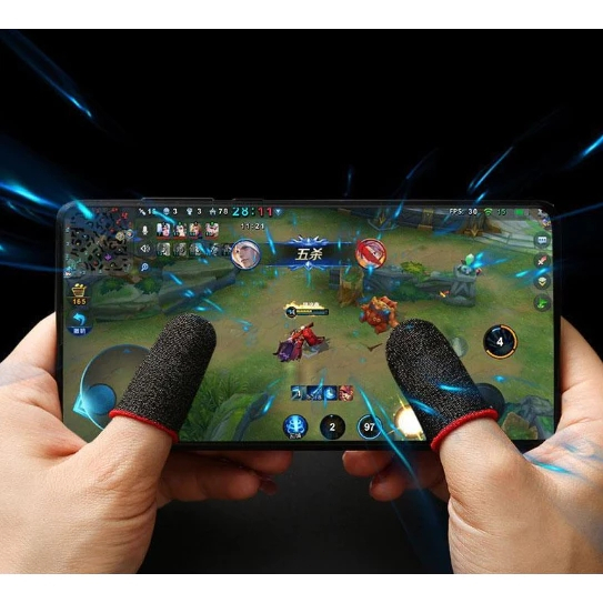 ถุงนิ้วเล่นเกม 1แพ็ค 2 ชิ้น ถุงนิ้วเล่นเกมส์ของแท้ ถุงนิ้วเล่นเกมส์ฟีฟาย ถุงนิ้วเล่นเกมส์ ทัชลื่น แม่นยำ