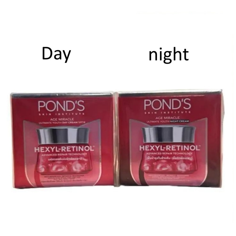 Pond’s age miracle ultimate youth day&night cream พอนด์ส เอจ-มิราเคิล ขนาด 45 กรัม(1กระปุก)