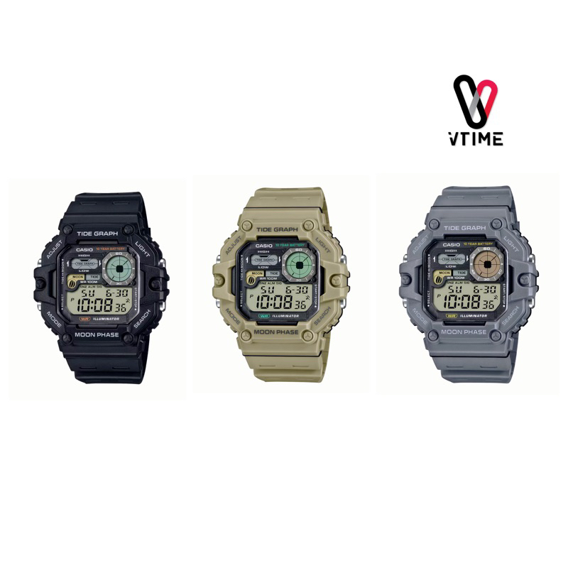 CASIO นาฬิกา Sporty รุ่น WS-1700H-1AV | WS-1700H-5AV | WS-1700H-8AV