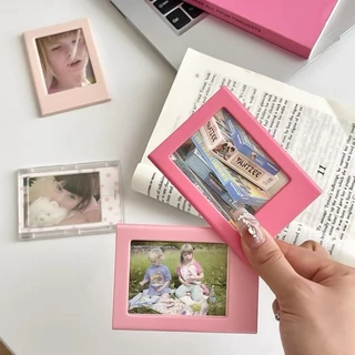 กรอบรูปแม่เหล็กสีขนาดเล็ก DIY ประกอบร่าง กรอบรูปABS 3นิ้ว น่ารัก สีสันสดใส