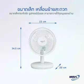 MIRA มิร่า พัดลมตั้งโต๊ะ 8 นิ้ว รุ่น M/71