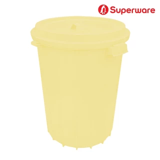 Superware ถังน้ำพลาสติก แบบกลมมีฝาปิดล็อค 16 แกลลอน (60 ลิตร) รุ่น M-35