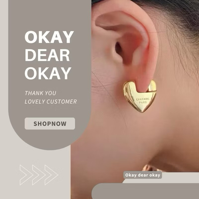 พร้อมส่ง 𝐄𝐚𝐫𝐫𝐢𝗻𝐠 | ต่างหูแฟชั่น ต่างหูแบรนด์เนม งานพรีเมี่ยม เรียบหรูดูแพง สวยมาก