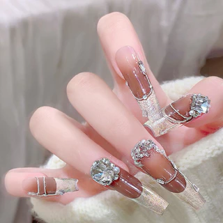 อะไหล่เพชรตกแต่งด้วยมุก สวย แวววาว 10 ชิ้น/ห่อ สินค้าพร้อมส่ง