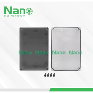 กล่องกันน้ำ พลาสติก NANO ฝาใส NANO-207CB 207CW ขนาด 8"x12"x4"