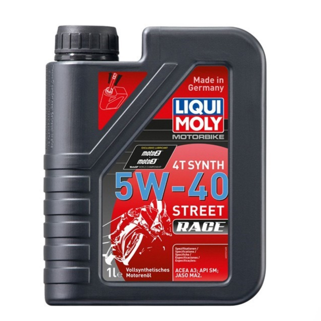 น้ำมันเครื่อง LIQUI MOLY 4T STREET RACE 5W-40 / 10W-40 / 10W-50 / 10W-60 ขนาด 1 ลิตร