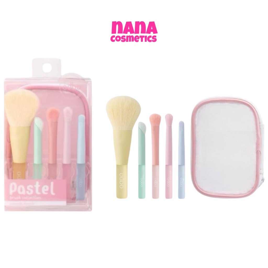 OD8058 โอดีบีโอ พาสเทล บรัช คอลเลคชั่น ชุดแปรง 5 ชิ้น ODBO Pastel Brush Collection