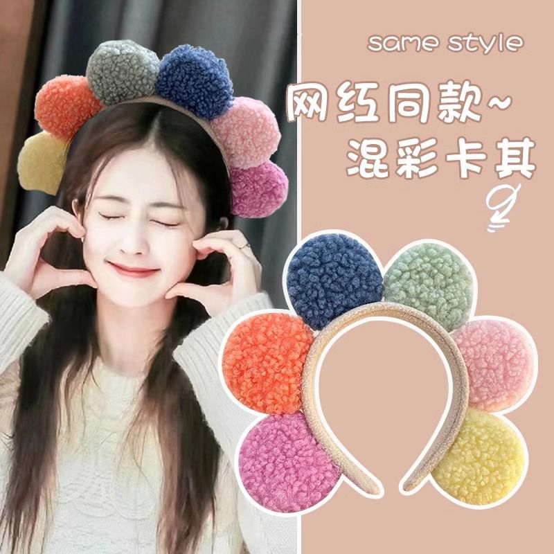 พร้อมส่งจากไทย มีหลายสี ที่คาดผมดอกไม้ล้อม ที่คาดผม น่ารักๆ