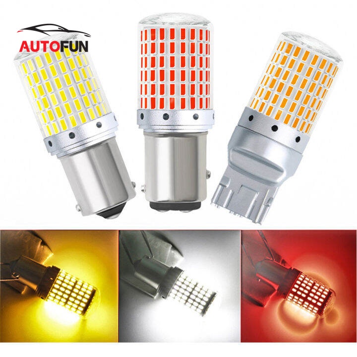 Super Bright 1156 P21W PY21W T20 7440หลอดไฟ LED รถยนต์ไฟเลี้ยว LED ไฟถอยหลังไฟเบรคสากลสำหรับรถจักรยานยนต์