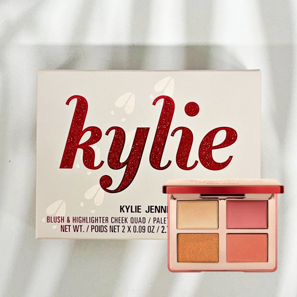 [Kylie Cosmetics®] Kylie Jenner Blush Highlighter Cheek Quad Palette บลัชออน ไฮไลท์เตอร์ พาเลท เนื้อ