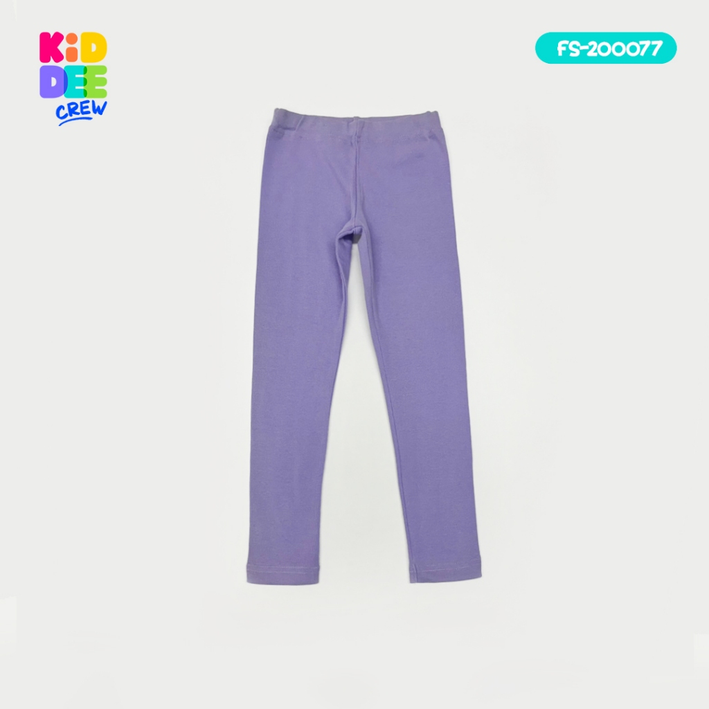 KiddeeCrew เลกกิ้งเด็ก สีม่วง มีหลายเฉดสี เหมาะสำหรับอายุ 1-10 ปี ใส่ได้ทั้งเด็กชายและเด็กหญิง