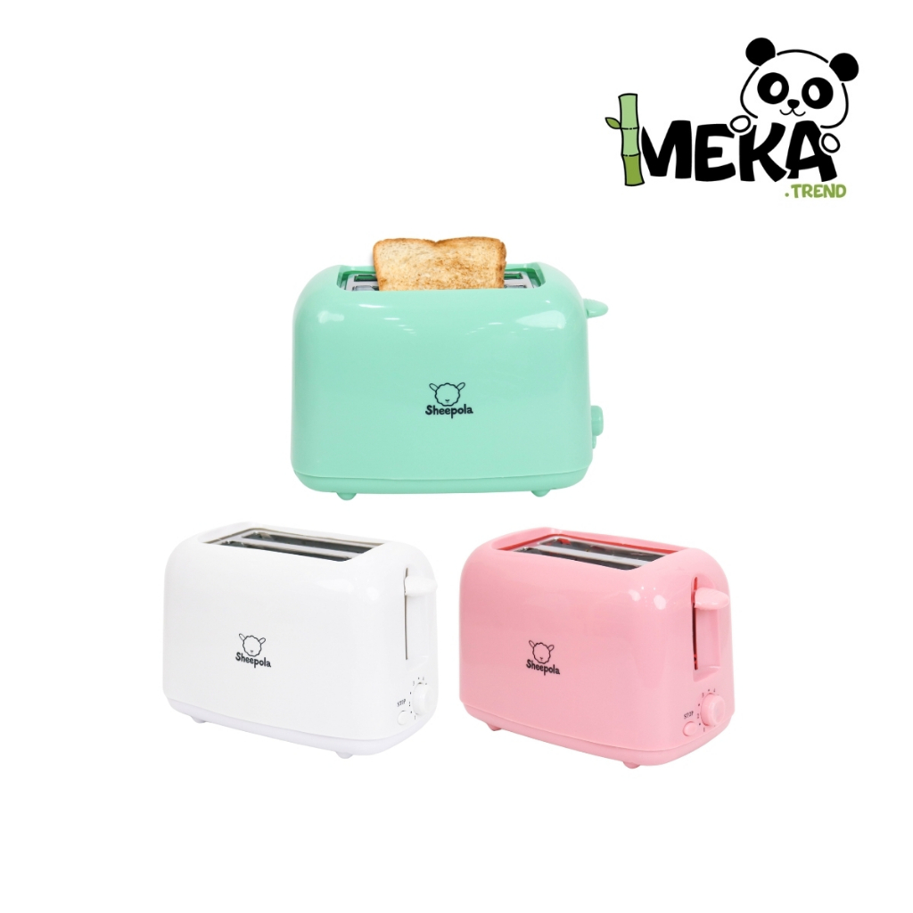 [NEW]เครื่องทำขนมปัง เครื่องปิ้งขนมปัง ขนมปังปิ้ง เตาปิ้ง เครื่องปิ้ง 3 สี ขาว ชมพู เขียว สไตล์มินิมอล Meka.trend