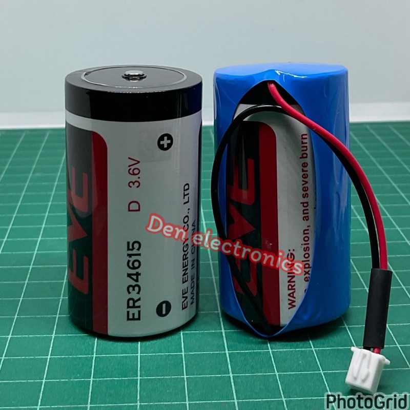 ER34615 D แบตเตอรี่ลิเธียม ยี่ห้อ EVE 3.6V 19000mAh มี2แบบ ให้เลือก สินค้าเปนแบตใหม่ ปี24 สินค้าพร้อมส่ง