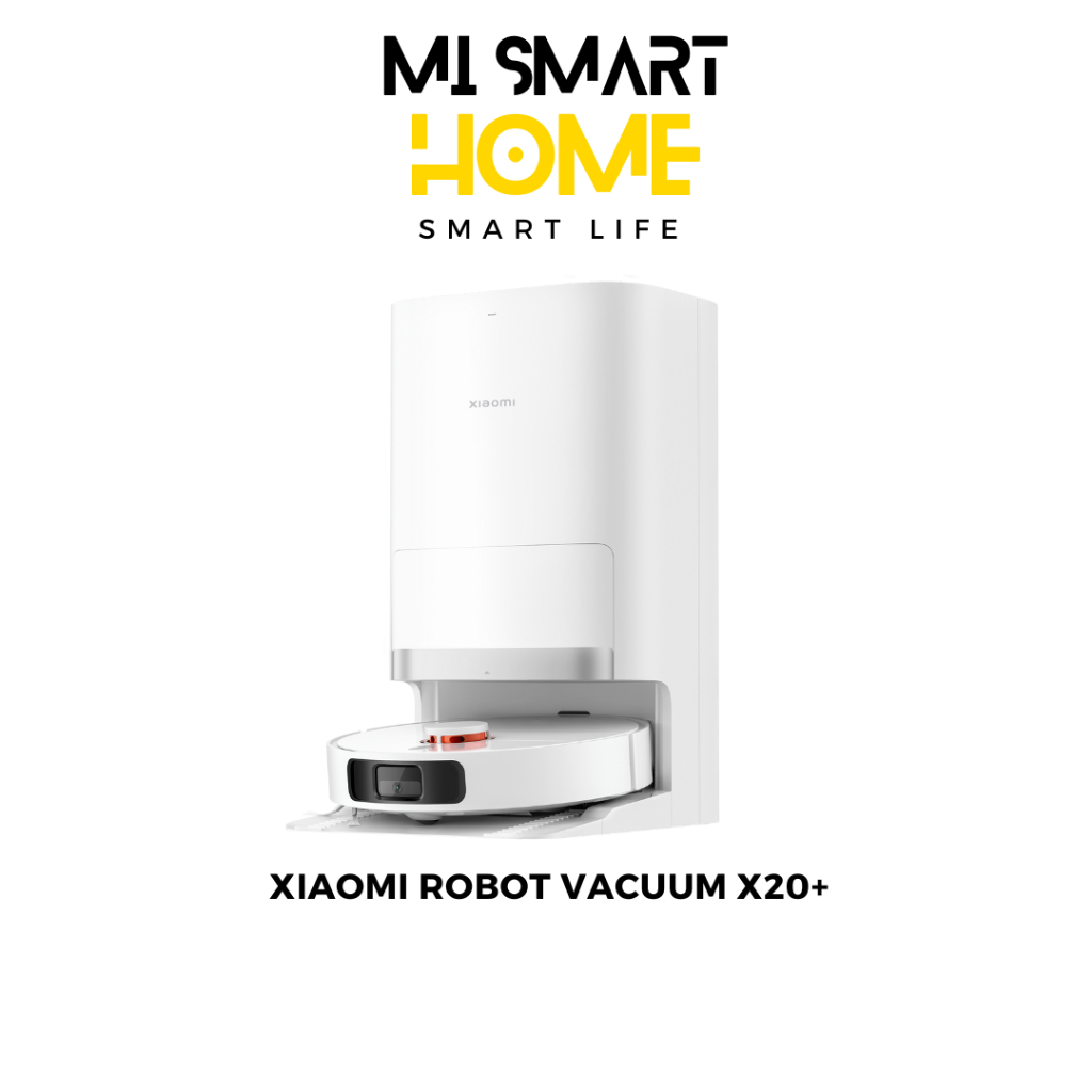 Xiaomi Robot Vacuum X20+ ดูดฝุ่นอัตโนมัติไม่ต้องล้าง แรงดูด6000Pa มีเลเซอร์นำทางLDS ประกันศูนย์ 1ปี