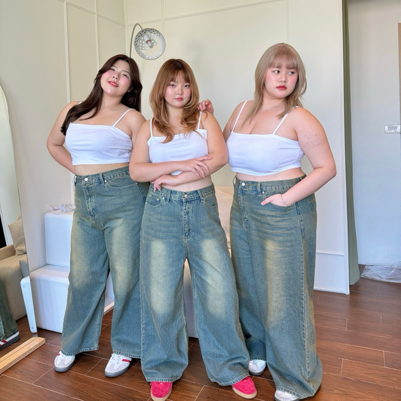 Moon light chubby Jeans ”ยีนส์เอวสูงสีสนิมสาวอวบเจ้าแรก"