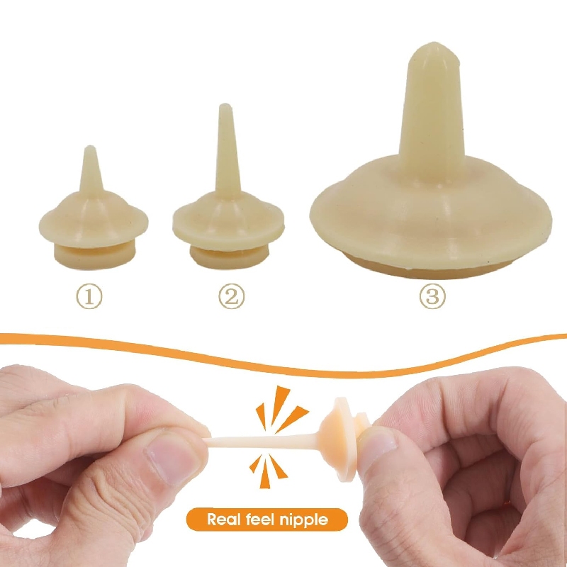 จุกนมแมวแรกเกิด จุกนมแมว จุกป้อนนมกระรอก จุกป้อนนมแมว ซิลิโคนนิ่ม จุกป้อนนมสัตว์เลี้ยง ลูกสุนัข แมว กระต่าย กระรอก - รูปที่ 2