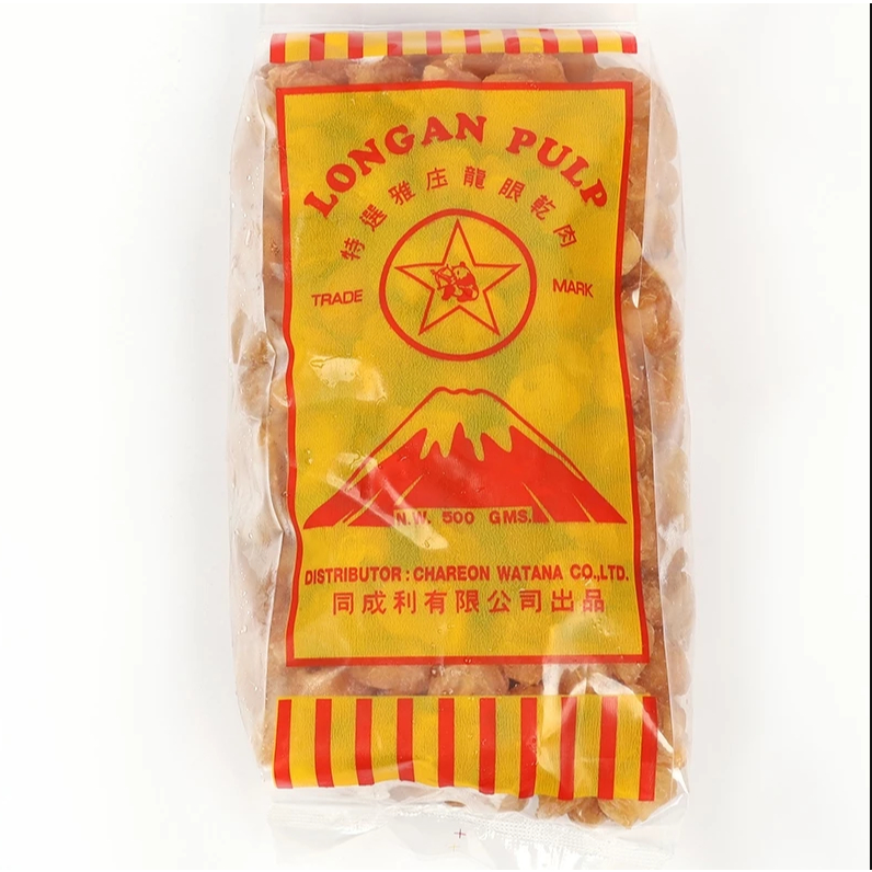 ลำไยอบแห้งเนื้อสีทอง ตราหมี Golden Longan Pulp หอม หวานธรรมชาติ คัดสรรคุณภาพ พร้อมทาน ขนาด 500 กรัม