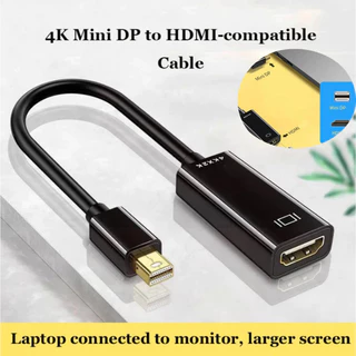 Mini DisplayPort เป็นอะแดปเตอร์ที่รองรับ HDMI 4K/1080P Mini DP Male to HD Female Converter เข้ากันได้กับ MacBook Air/Pro