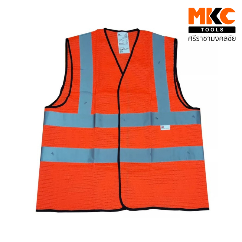เสื้อจราจรสะท้อนแสง/สีแดงส้ม 2925#M 3M (ไซส์ M)