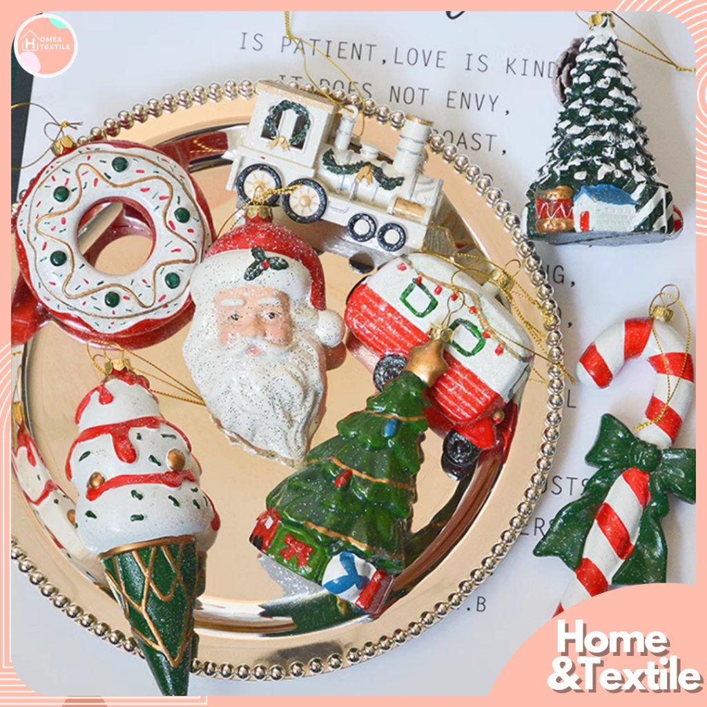 【พร้อมส่ง】ของตกแต่งต้นคริสต์มาส ซานต้า ของประดับ | Ornaments Christmas
