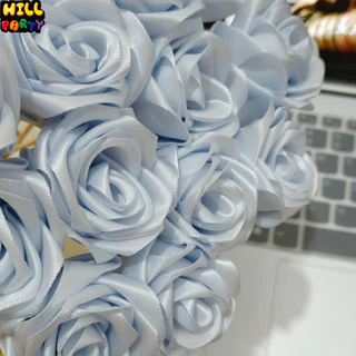 ริบบิ้นผ้าซาติน หน้ากว้าง 2.5CM ยาว 22 เมตร ริบบิ้นห่อของขวัญ DIYตกแต่ง 50สี