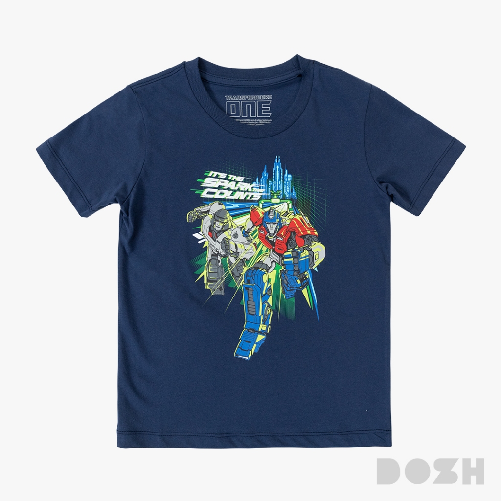 DOSH BOY'S T-SHIRTS TRANSFORMERS เสื้อยืดคอกลมเด็กผู้ชาย DTBT5079-NV