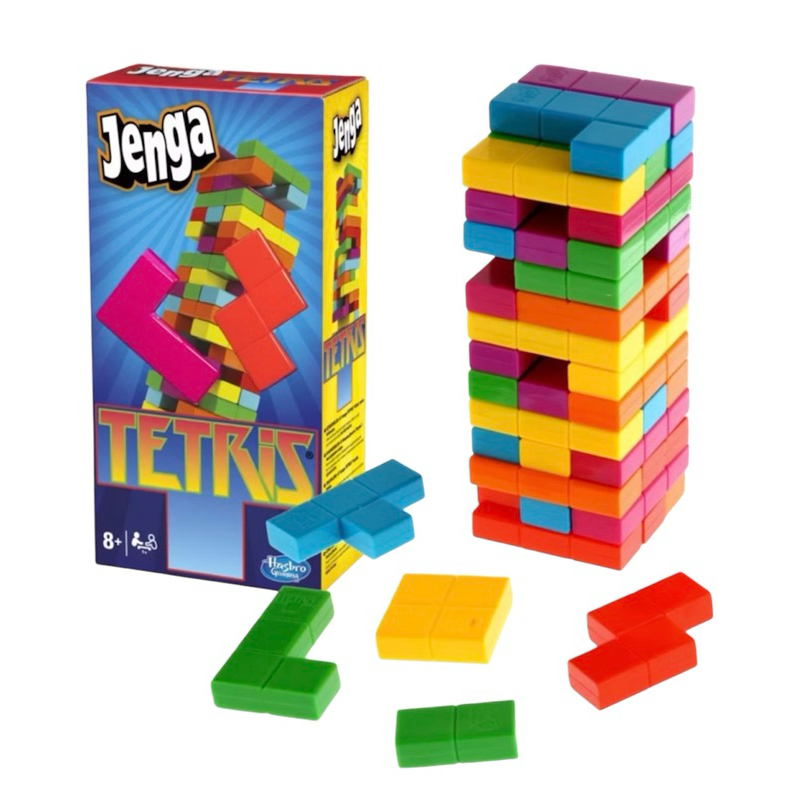 “Jenga Tetris” ของเล่นไม้ เกมส์ตึกถล่มรูปทรง Tetris