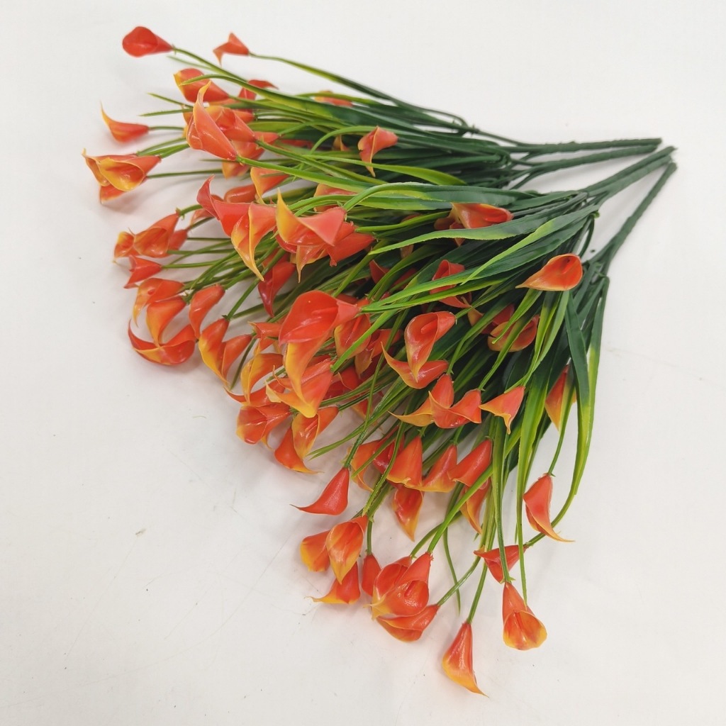 ช่อดอกคาล่า ลิลลี่ ดอกไม้ประดิษฐ์ นำไปจัดสวน ตกแต่งบ้าน จัดใส่แจกันหรือห่อของขวัญ 1ช่อ/หน่วย - รูปที่ 7