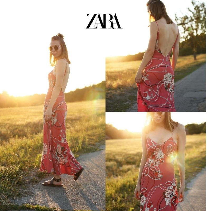 เดรสเปิดหลัง ZARA แท้