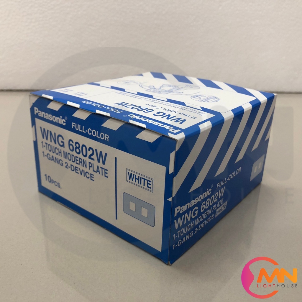 หน้ากาก 2 ช่อง PANASONIC รุ่น WNG6802W [รุ่นเก่า] (กล่องละ 10 อัน)