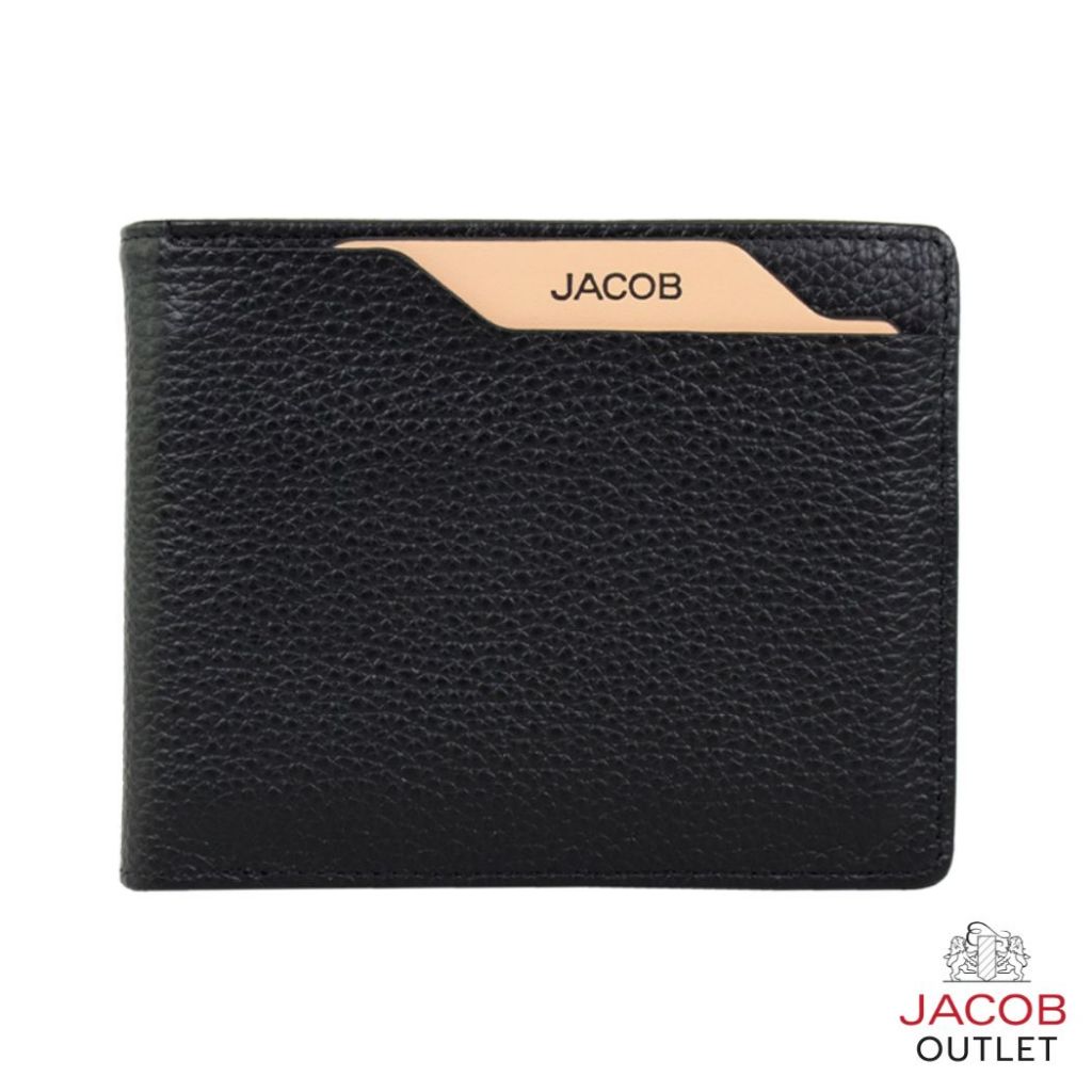 JACOB กระเป๋าสตางค์ชาย มีช่องเก็บ ID ถอดได้ พร้อมช่องใส่รูปภาพ - รุ่น 22544
