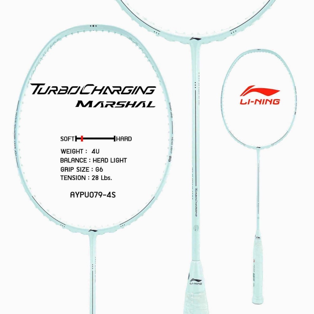 ไม้แบดมินตันLINING BADMINTON RACKET-Turbo Charging MARSHAL AYPU079-4