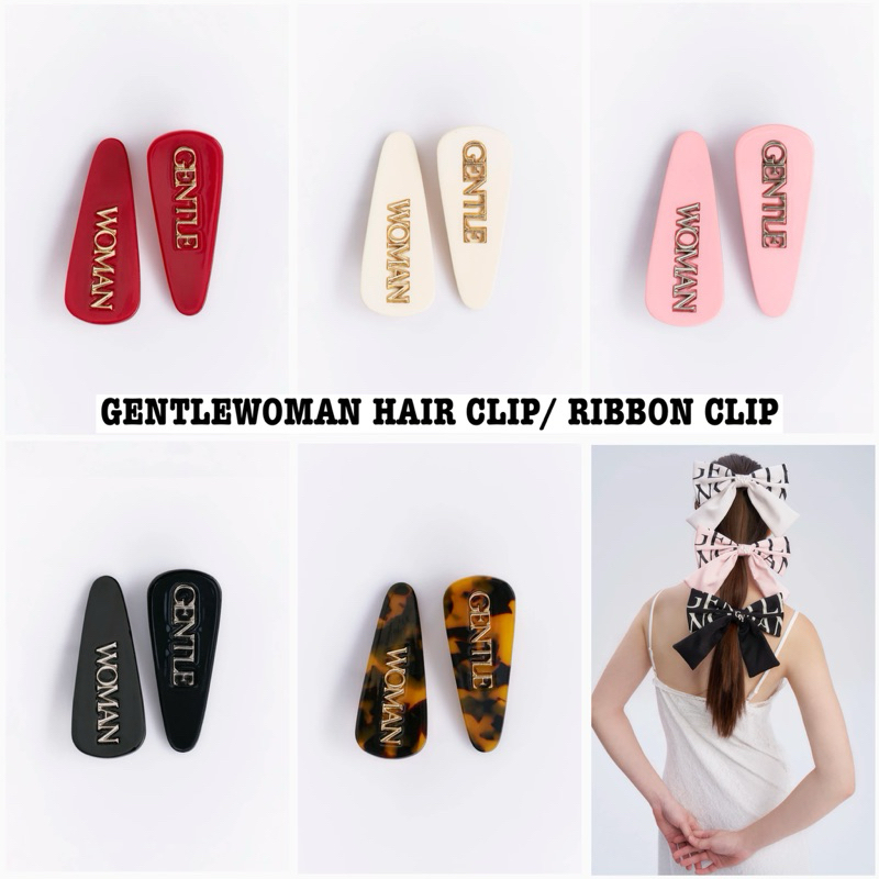พร้อมส่ง GENTLEWOMAN HAIR CLIP/ RIBBON CLIP