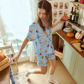 ชุดนอนกางเกงขาสั้น Cuddly Dreams - Groceries Haul