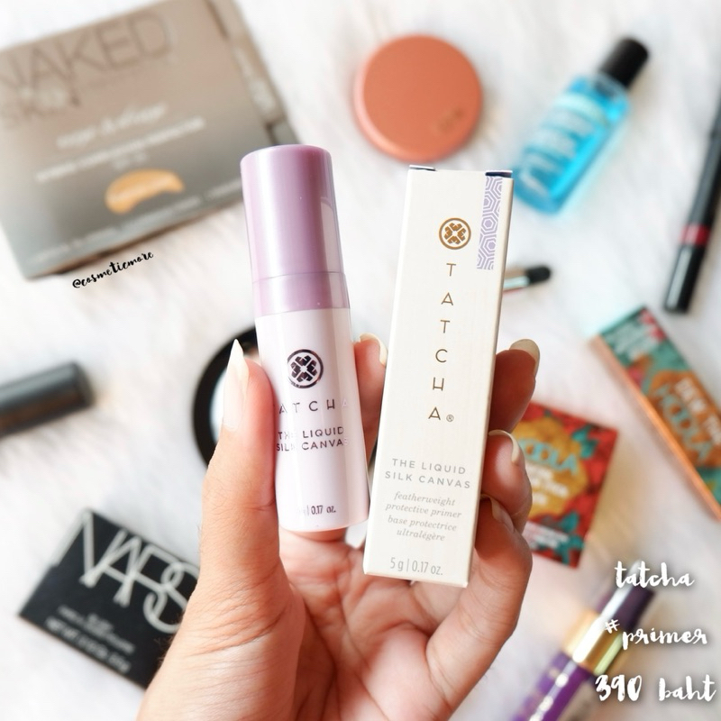 พร้อมส่ง! tatcha the liquid silk canvas face primer 5ml