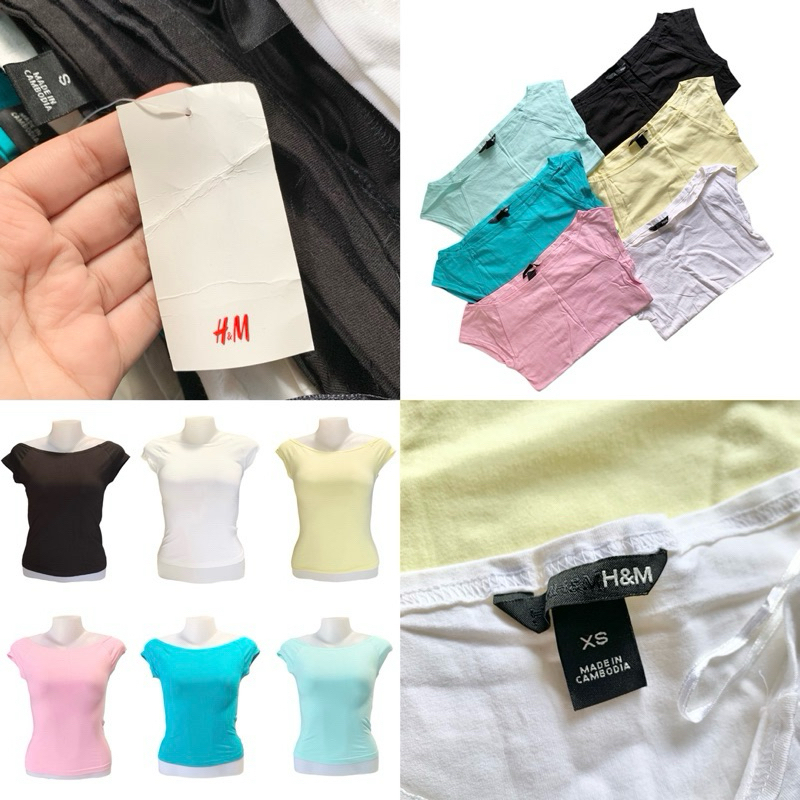 เสื้อยืด แขนกุด คอกว้าง ผู้หญิง เนื้อผ้าดี ของแบรนด์