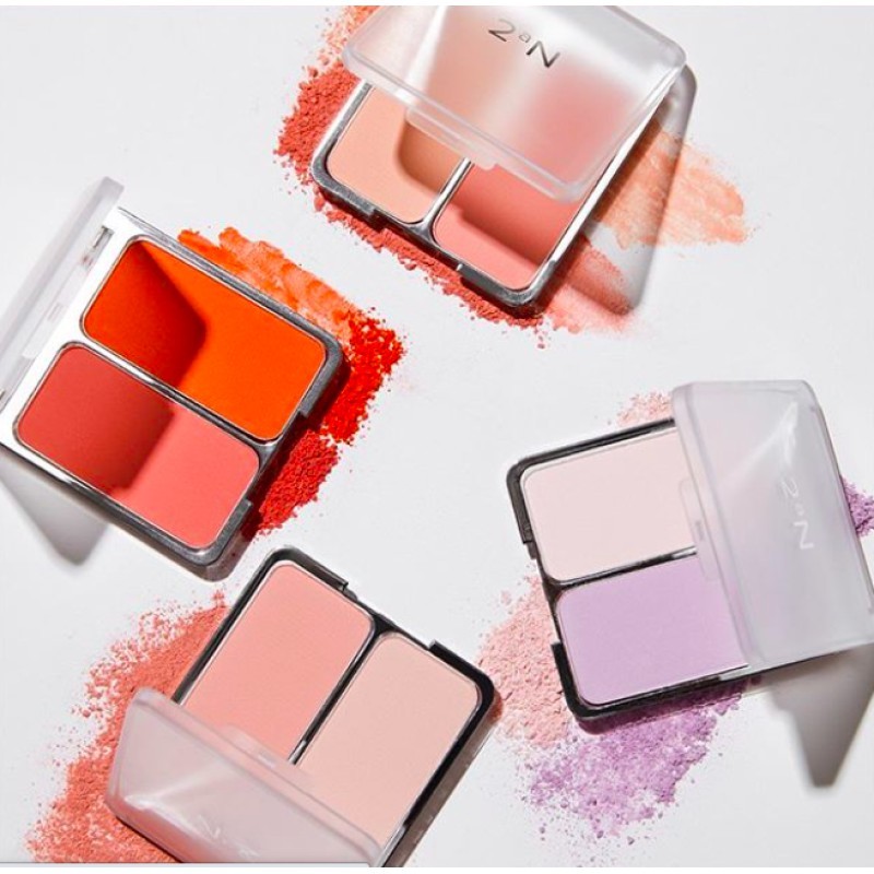 ❤️2aN Dual Cheek ทูเอเอ็น ดูอัล ชีค ปัดแก้มดูโอ้ บลัชออนคู่สีสุดน่ารัก #56 // Blur Fit Easy Brush แป