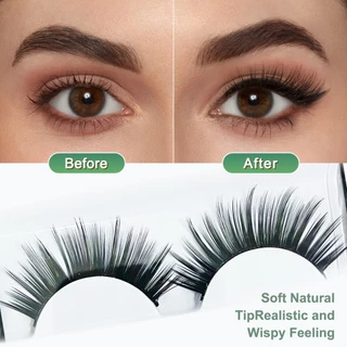 1 paire yelashes 3D ขนตาปลอม 1 คู่ ขนตาปลอมธรรมชาติ Extensions Eyelashes Natural Lashes ชุดแปรงแต่งหน้า